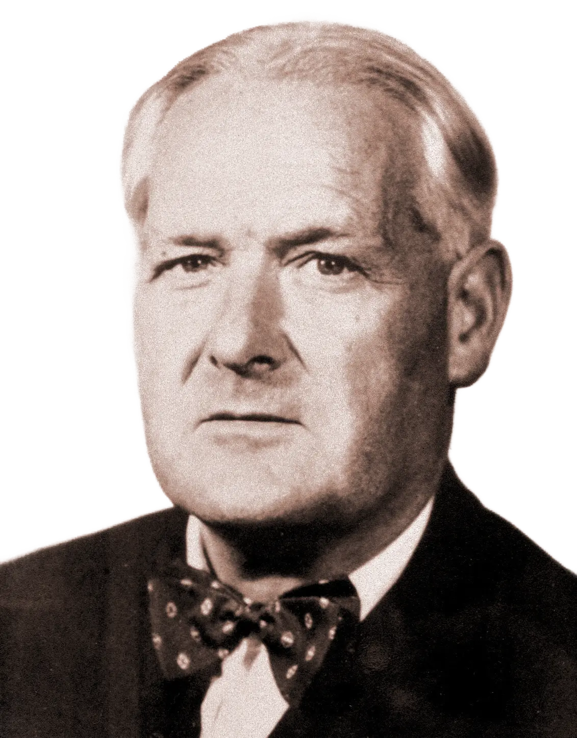 Portrait of Austin Bradford Hill, British epidemiologist who developed the Bradford Hill criteria for causal inference in medical research.