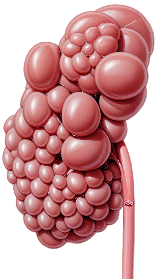 End-stage renal disease stage 5 kidney with granular surface and reduced nephron function.